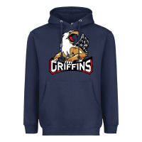 Navy #the griffins grand rapids Heavyweight Hoodie - linhVisuals