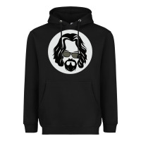 Black big lebowski Heavyweight Hoodie - linhVisuals