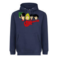 Navy the monkees Heavyweight Hoodie - linhVisuals
