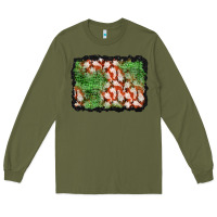 Army Green halloween ghost background Long Sleeve Tee - BundleAndBundleShop