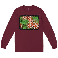 Burgundy halloween ghost background Long Sleeve Tee - BundleAndBundleShop