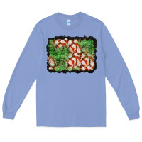 Colony Blue halloween ghost background Long Sleeve Tee - BundleAndBundleShop