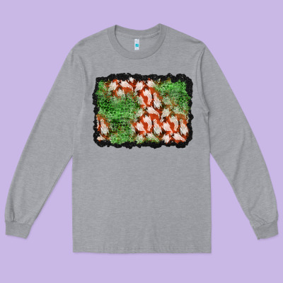 Halloween Ghost Background Long Sleeve Tee Designed By Bundleandbundleshop