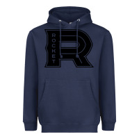 Navy the rocket laval Heavyweight Hoodie - linhVisuals
