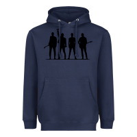 Navy u2 silhouette the joshua tree tour poster Heavyweight Hoodie - linhVisuals