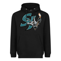 Black the-san-jose-barracuda-pen Heavyweight Hoodie - linhVisuals