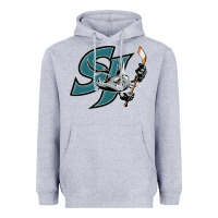 Heather Grey the-san-jose-barracuda-pen Heavyweight Hoodie - linhVisuals