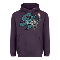 Plum the-san-jose-barracuda-pen Heavyweight Hoodie - linhVisuals