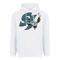 White the-san-jose-barracuda-pen Heavyweight Hoodie - linhVisuals