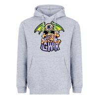 Heather Grey monster gwar movie Heavyweight Hoodie - linhVisuals