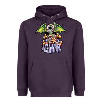 Plum monster gwar movie Heavyweight Hoodie - linhVisuals