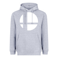 Heather Grey super smash bros Heavyweight Hoodie - linhVisuals