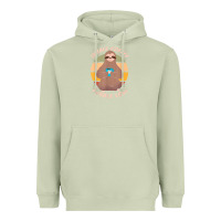 Matcha inhale coffee exhale love sloth namaste yoga lover Heavyweight Hoodie - linhVisuals