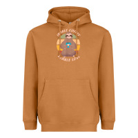 Meerkat inhale coffee exhale love sloth namaste yoga lover Heavyweight Hoodie - linhVisuals