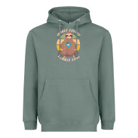 Sage inhale coffee exhale love sloth namaste yoga lover Heavyweight Hoodie - linhVisuals