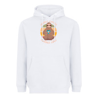 White inhale coffee exhale love sloth namaste yoga lover Heavyweight Hoodie - linhVisuals