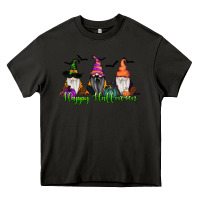 Asphalt Happy Halloween Gnome Pumpkin Heavy Core Tee - RanaPortraitStore