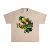 French Oak texas map st patricks day Urban Heavy Tee - FaDigitalArtStudio