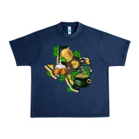 Navy texas map st patricks day Urban Heavy Tee - FaDigitalArtStudio