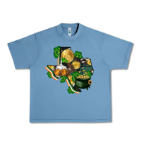 Pebble Blue texas map st patricks day Urban Heavy Tee - FaDigitalArtStudio