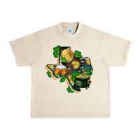 Sandshell texas map st patricks day Urban Heavy Tee - FaDigitalArtStudio