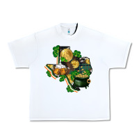 White texas map st patricks day Urban Heavy Tee - FaDigitalArtStudio