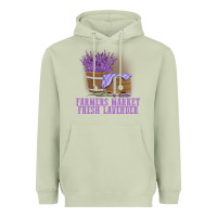 Matcha Farmers Market Fresh Lavender Heavyweight Hoodie - linhVisuals