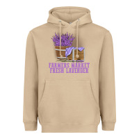 Mushroom Farmers Market Fresh Lavender Heavyweight Hoodie - linhVisuals