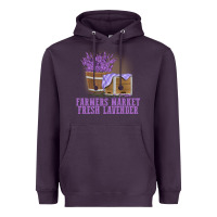 Plum Farmers Market Fresh Lavender Heavyweight Hoodie - linhVisuals