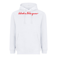 White SALVATORE TSHIRT Heavyweight Hoodie - linhVisuals