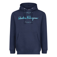 Navy SALVATORE TSHIRT Heavyweight Hoodie - linhVisuals