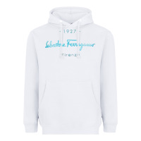 White SALVATORE TSHIRT Heavyweight Hoodie - linhVisuals