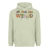 Matcha we are all weird Heavyweight Hoodie - linhVisuals