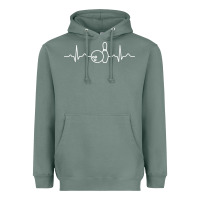 Sage bowling heartbeat bowler ecg bowling ball tournament gift sweatshirt Heavyweight Hoodie - linhVisuals