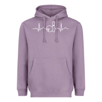 Lavender bowling heartbeat bowler ecg bowling ball tournament gift sweatshirt Heavyweight Hoodie - linhVisuals