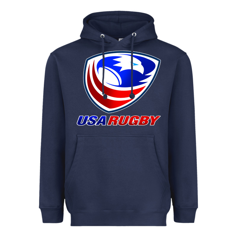 Usa Rugby Heavyweight Hoodie by linhVisuals | Teevron