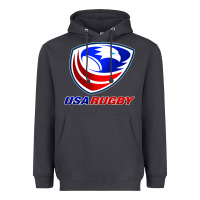 Smoke usa rugby Heavyweight Hoodie - linhVisuals