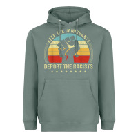 Sage keep the immigrants deport the racists Heavyweight Hoodie - linhVisuals
