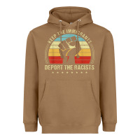 Toasted Coconut keep the immigrants deport the racists Heavyweight Hoodie - linhVisuals