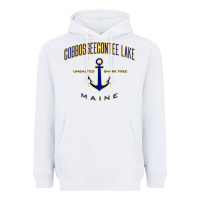 White cobbosseecontee lake me pullover hoodie Heavyweight Hoodie - linhVisuals