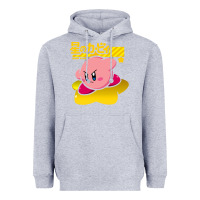 Heather Grey kirby Heavyweight Hoodie - linhVisuals