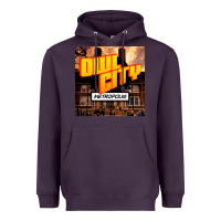 Plum Owl City Adam Young Heavyweight Hoodie - linhVisuals