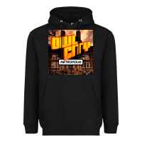 Black Owl City Adam Young Heavyweight Hoodie - linhVisuals