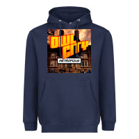 Navy Owl City Adam Young Heavyweight Hoodie - linhVisuals