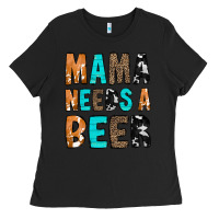 Black Mama Needs a Beer Ladies Tee - CowCowDesign