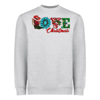 Heather Grey love christmas Heavyweight Sweatshirt - AdoDesignShop