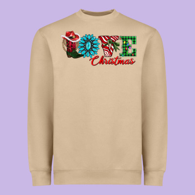 Love Christmas Heavyweight Sweatshirt Designed By Adodesignshop