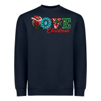 Navy love christmas Heavyweight Sweatshirt - AdoDesignShop