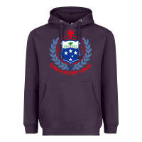 Plum samoa rugby Heavyweight Hoodie - linhVisuals