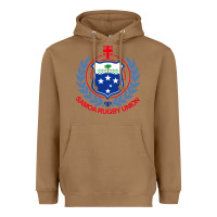 Toasted Coconut samoa rugby Heavyweight Hoodie - linhVisuals